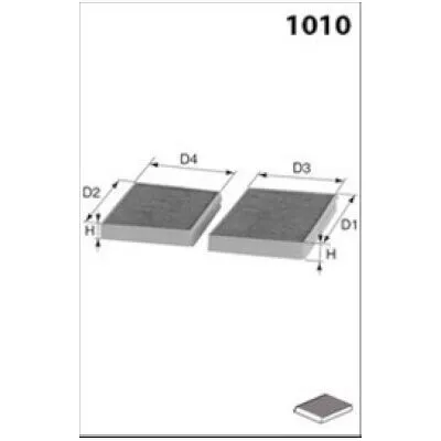 MECAFILTER JLR7217 Filtro, Aria Abitacolo Nuovo Arrivo