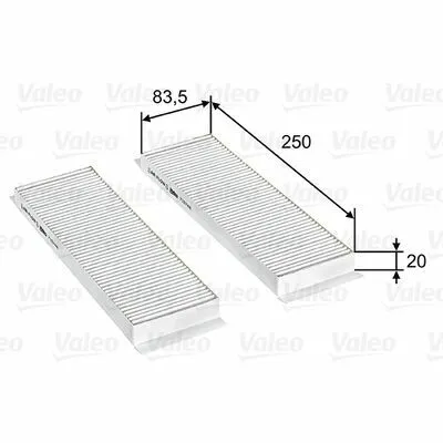 Più Venduto VALEO ESSENTIAL 715748 Filtro, Aria Abitacolo