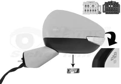 VAN WEZEL 0979827 - Specchio retrovisore esterno ATP Autoricambi Promozione Esclusiva