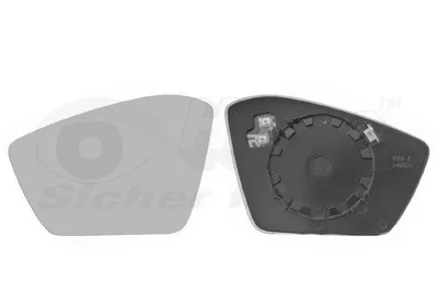Direttamente Dal Produttore VAN WEZEL 7638837 - Vetro specchio, Specchio esterno ATP Autoricambi