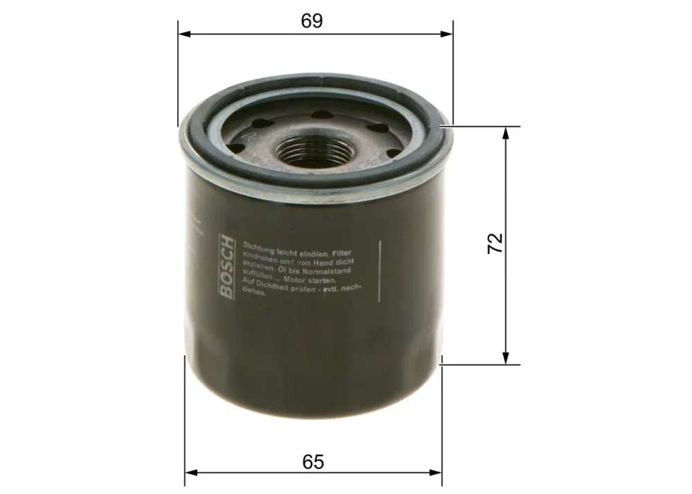 BOSCH F 026 407 001 - Filtro olio ATP Autoricambi Bestseller