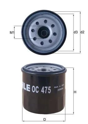 MAHLE OC 475 - Filtro olio ATP Autoricambi Occasione Imperdibile