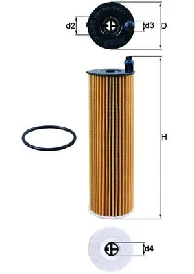 Acquista Ora KNECHT OX 823/6D - Filtro olio ATP Autoricambi