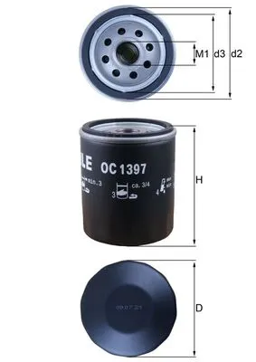 Prezzo Ridotto KNECHT OC 1397 - Filtro olio ATP Autoricambi