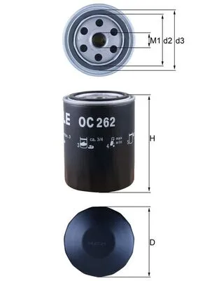 Occasione KNECHT OC 262 - Filtro olio ATP Autoricambi