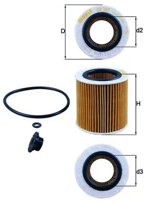 KNECHT OX 387D1 - Filtro olio ATP Autoricambi Soddisfatti O Rimborsati