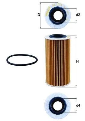 Miglior Prezzo KNECHT OX 1076D - Filtro olio ATP Autoricambi
