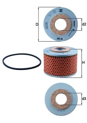 Occasione MAHLE OX 16D - Filtro olio ATP Autoricambi