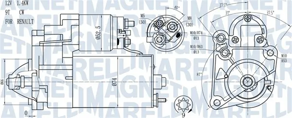 MAGNETI MARELLI 063720784010 - Motorino d‘avviamento ATP Autoricambi Acquista Ora