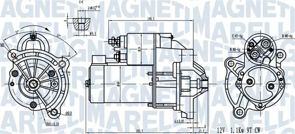 MAGNETI MARELLI 063720581010 - Motorino d‘avviamento ATP Autoricambi Professionale