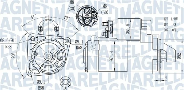 Ultimissimo Modello MAGNETI MARELLI 063721428010 - Motorino d‘avviamento ATP Autoricambi