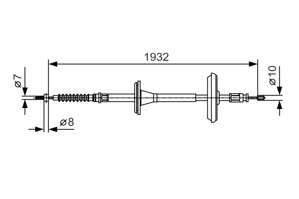 Ordina Subito BOSCH 1 987 482 021 - Cavo comando, Freno stazionamento ATP Autoricambi
