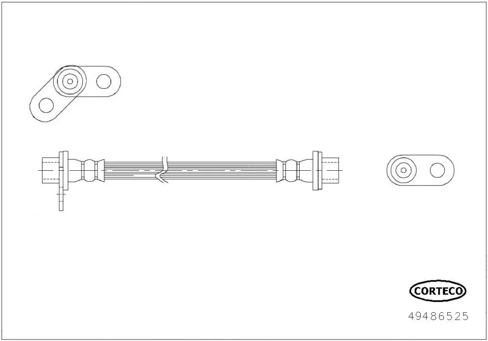 CORTECO 49486525 - Flessibile del freno ATP Autoricambi Must-Have