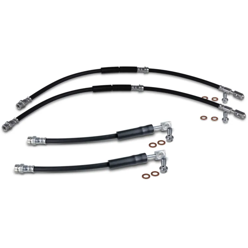 Bestseller BESTPRICE 40792542 - 4x tubo freno asse anteriore + asse posteriore ATP Autoricambi