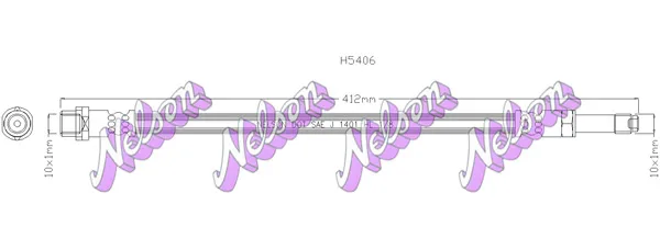 KAWE H5406 - Flessibile del freno ATP Autoricambi Nuovo Arrivo