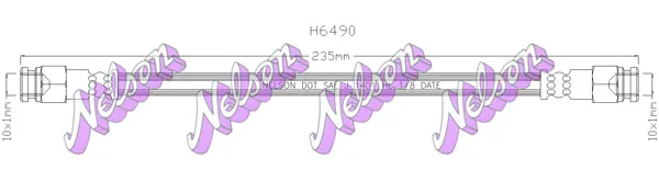 Direttamente Dal Produttore KAWE H6490 - Flessibile del freno ATP Autoricambi