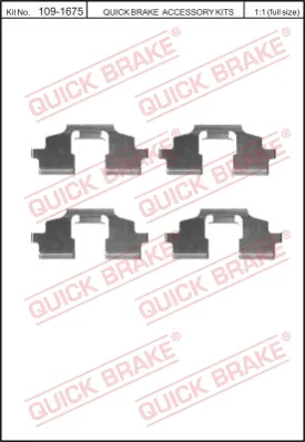 Direttamente Dal Produttore QUICK BRAKE 109-1675 - Kit accessori, Pastiglia freno ATP Autoricambi