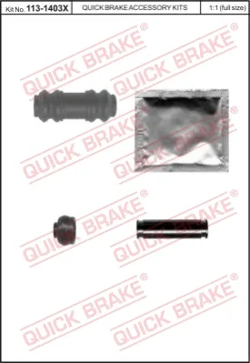 Must-Have QUICK BRAKE 113-1403X - Kit manicotti di guida, Pinza freno ATP Autoricambi
