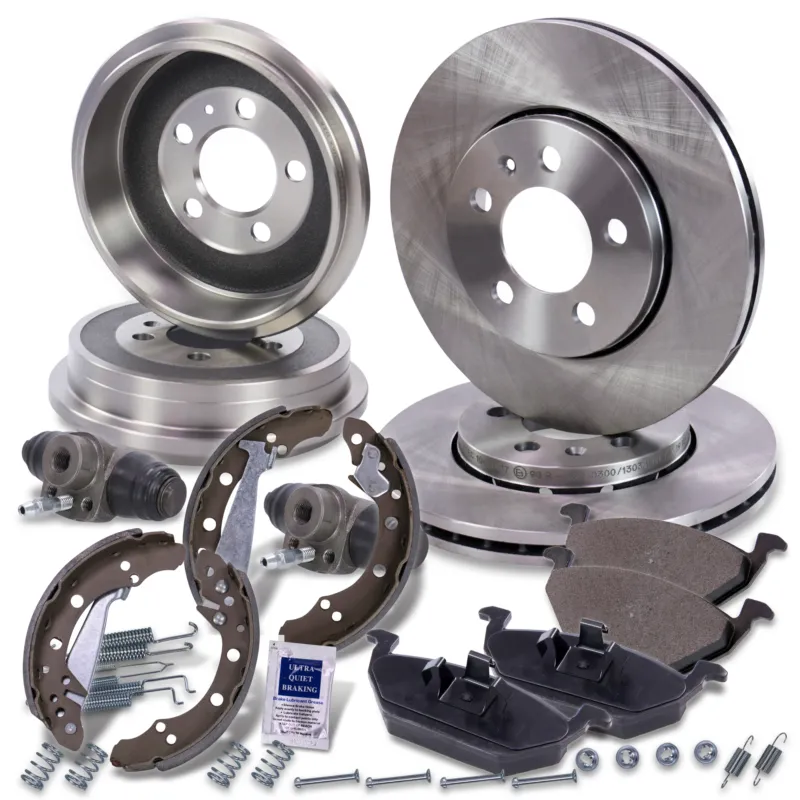 Saldi BESTPRICE 10604789 - Set completo dischi freno+ganasce freno anteriori+posteriori ATP Autoricambi