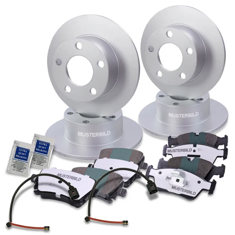 BESTPRICE 10603984 - Set completo dischi freno+pastiglie freno anteriori+posteriori ATP Autoricambi Occasione