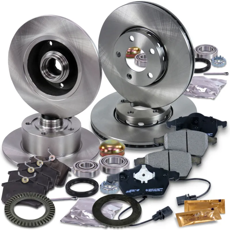 Offerta Del Giorno BESTPRICE 10604038 - Set completo dischi freno+pastiglie freno anteriori+posteriori ATP Autoricambi