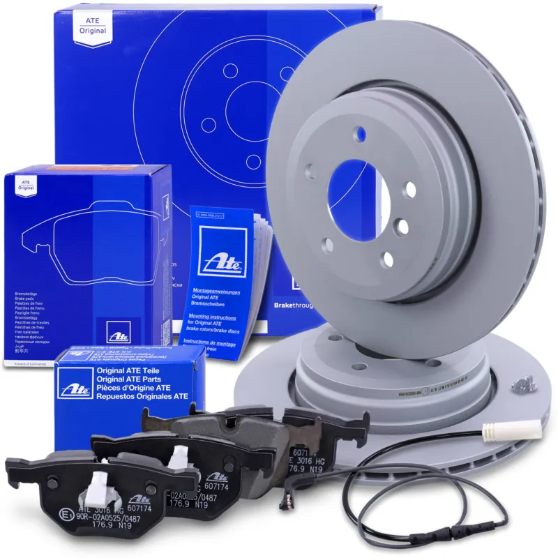 ATE 10696234 - Dischi freno+pastiglie freno+VWKposteriore ventilato ATP Autoricambi Prezzo Ridotto