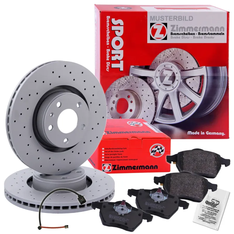 Occasione ZIMMERMANN 10697590 - Dischi + pastiglie SPORT Con sensore di usura Anteriore ATP Autoricambi