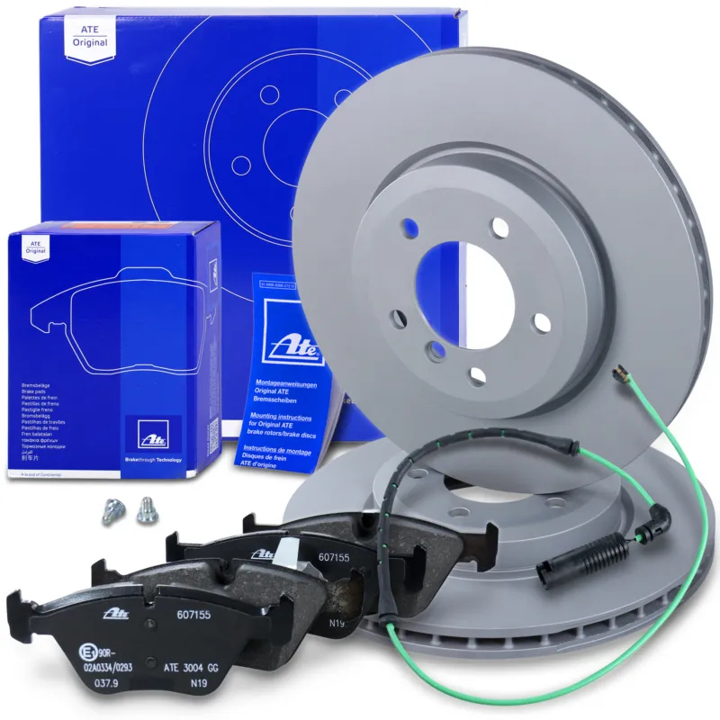 Subito Disponibile ATE 10696378 - Dischi freno+pastiglie freno+VWKAnteriore Ventilato ATP Autoricambi