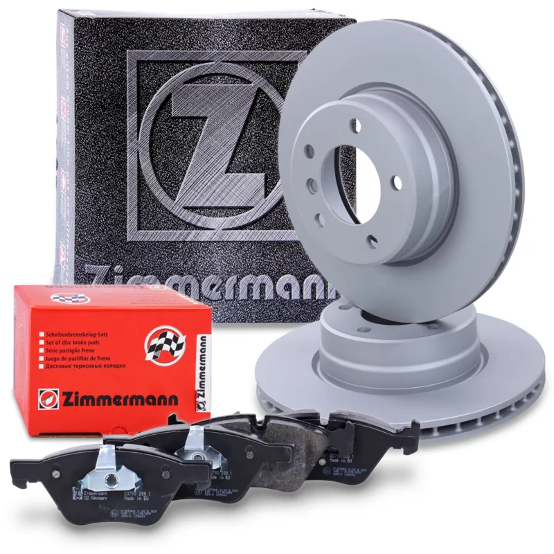 Consegna Rapida ZIMMERMANN 10697771 - Dischi freno + pastiglie freno asse anteriore ATP Autoricambi