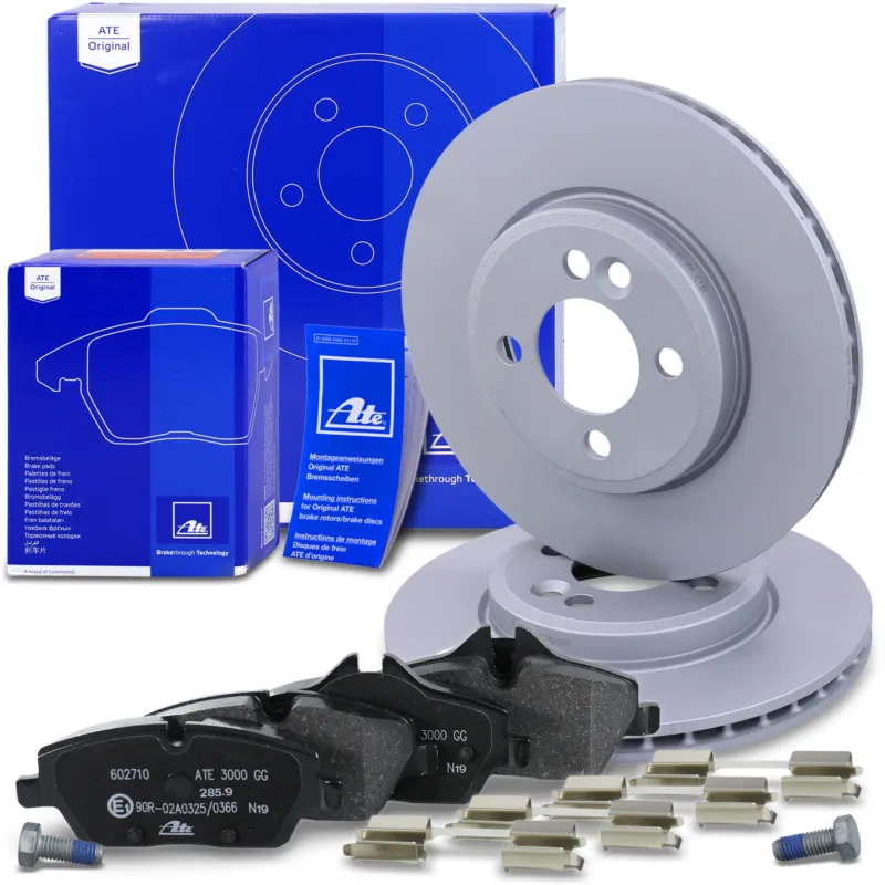 Subito Disponibile ATE 10696648 - Dischi freno+pastiglie freno asse anteriore Ventilato ATP Autoricambi