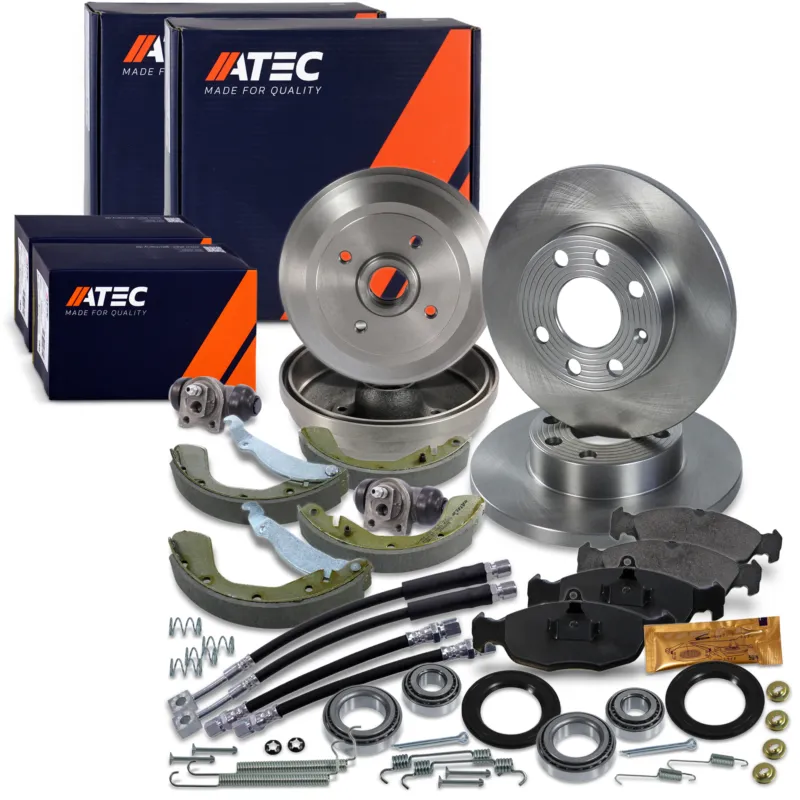 ATEC 40581855 - Dischi freno completi + pastiglie freno con sensore di usura anteriore ATP Autoricambi Prezzo Scontato