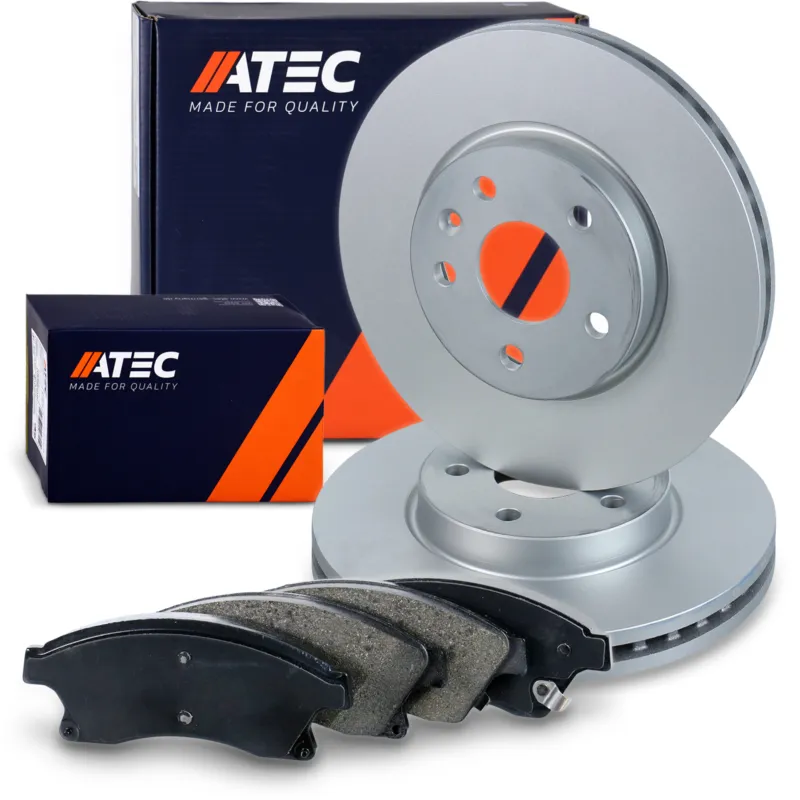ATEC 40576125 - Dischi freno + pastiglie freno asse anteriore Ventilato ATP Autoricambi Offerta Del Giorno
