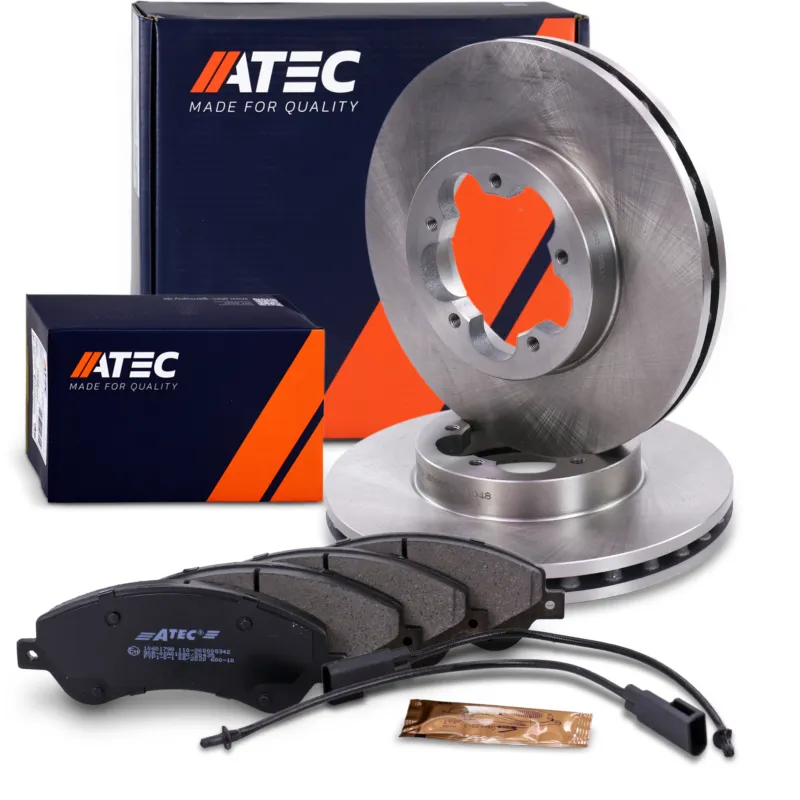 Nuova Collezione ATEC 40576037 - Dischi freno + pastiglie freno asse anteriore Ventilato ATP Autoricambi