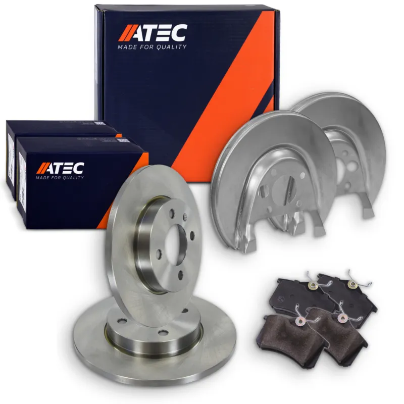 Prezzo Ridotto ATEC 40579681 - Set completo dischi freno+pastiglie freno posteriori ATP Autoricambi