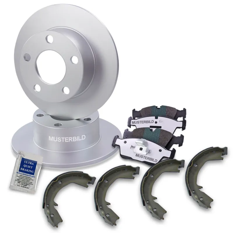 BESTPRICE 10604004 - Dischi freno + pastiglie freno asse posteriore Completo ATP Autoricambi Consegna Rapida