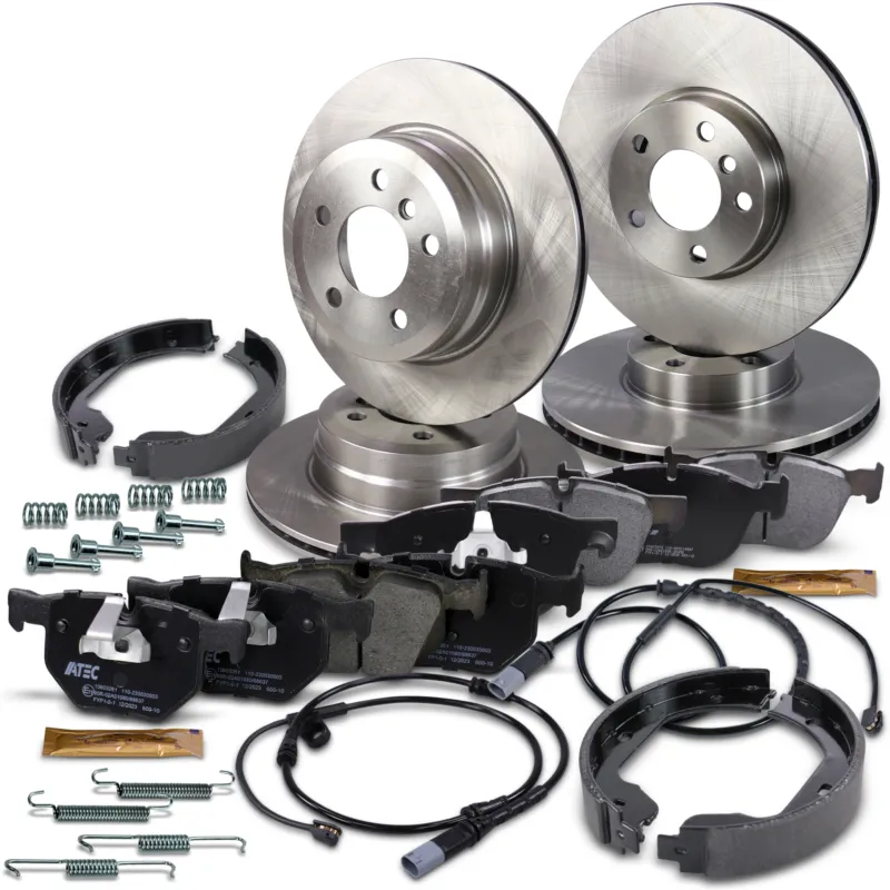 BESTPRICE 40984728 - Set completo dischi+pastiglie freno+ganasce Vo+Hi ATP Autoricambi Spedizione Espresso