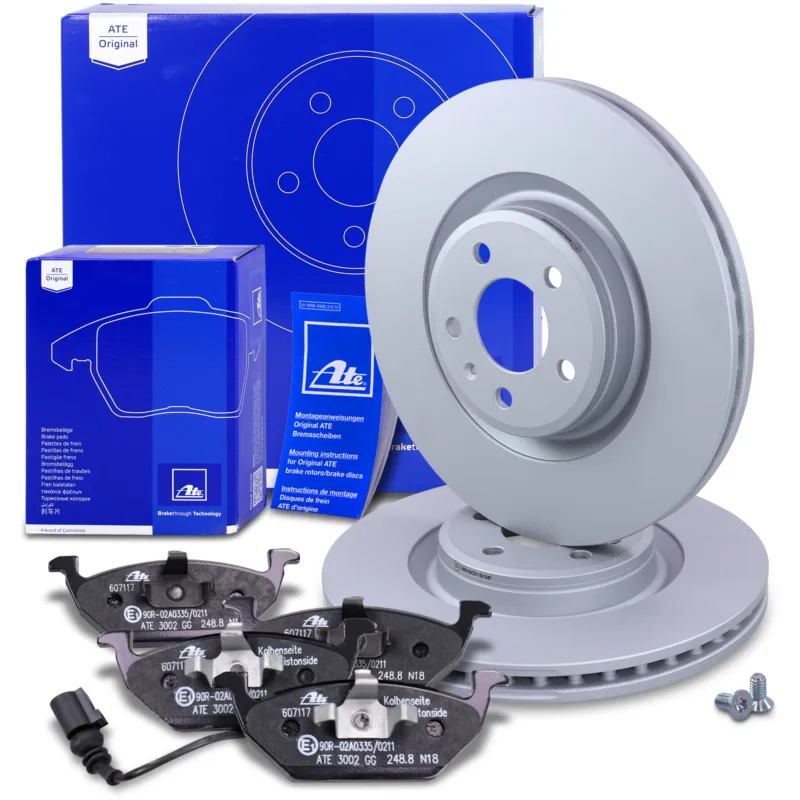 Subito Disponibile ATE 40978832 - Dischi freno + pastiglie freno con contatto di avvertimento anteriore ATP Autoricambi