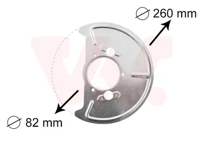VAN WEZEL 5870372 - Lamiera di protezione disco freno ant. dx ATP Autoricambi Prezzo Ridotto