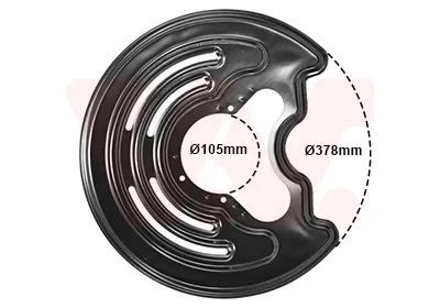 VAN WEZEL 3794373 - Lamiera paraspruzzi, Disco freno ATP Autoricambi Ultima Occasione
