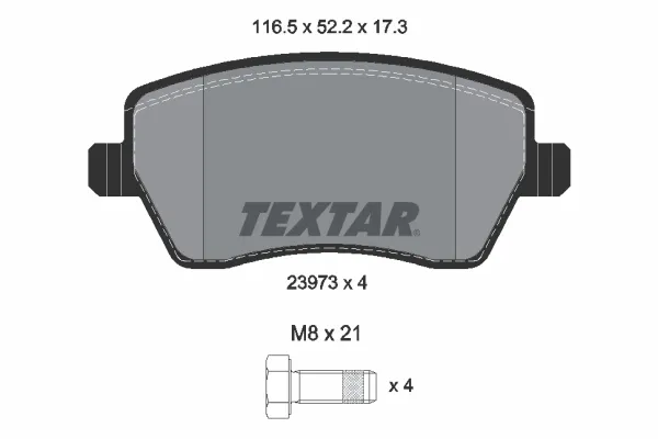 TEXTAR 2397301 - Set di pastiglie freno anteriori ATP Autoricambi Subito Disponibile