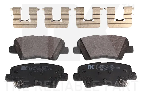 NK 223442 - Kit pastiglie freno, Freno a disco ATP Autoricambi Direttamente Dal Produttore