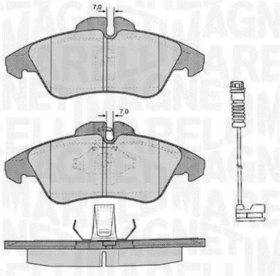 MAGNETI MARELLI 363916060321 - Kit pastiglie freno, Freno a disco ATP Autoricambi Compra Oggi Stesso