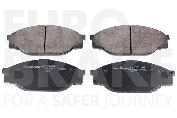 EUROBRAKE 5502224533 - Kit pastiglie freno, Freno a disco ATP Autoricambi Spedito Oggi