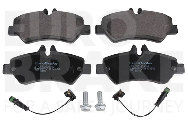 EUROBRAKE 5502223363 - Kit pastiglie freno, Freno a disco ATP Autoricambi Soddisfatti O Rimborsati