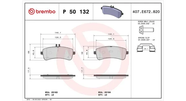 MAGNETI MARELLI 363700450132 - Kit pastiglie freno, Freno a disco ATP Autoricambi Ultime Pezzi
