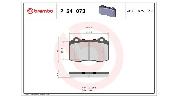 Scelto Dai Clienti MAGNETI MARELLI 363700424073 - Kit pastiglie freno, Freno a disco ATP Autoricambi