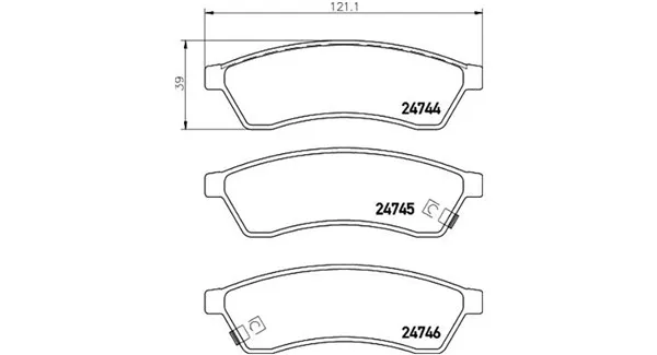 MAGNETI MARELLI 363700410060 - Kit pastiglie freno, Freno a disco ATP Autoricambi Professionale
