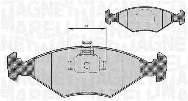 MAGNETI MARELLI 363916060235 - Kit pastiglie freno, Freno a disco ATP Autoricambi Solo Oggi