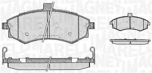 MAGNETI MARELLI 363916060469 - Kit pastiglie freno, Freno a disco ATP Autoricambi Ultimissimo Modello
