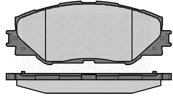 Saldi MAGNETI MARELLI 363916060632 - Kit pastiglie freno, Freno a disco ATP Autoricambi